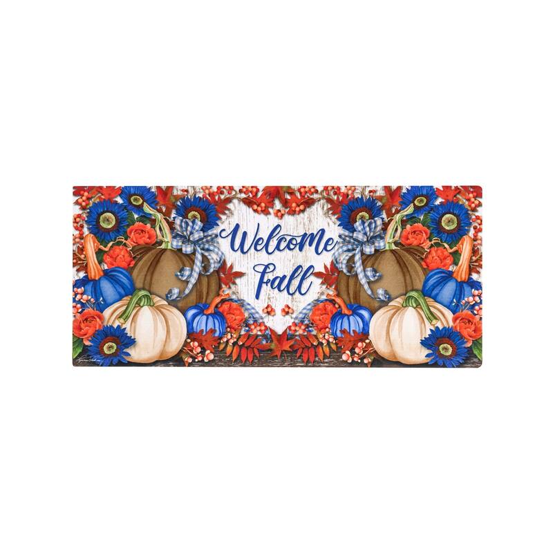 Welcome Fall Neutral Sassafras Mat