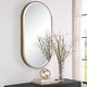 preview thumbnail 4 of 4, Uttermost Lago Oval Gold Mirror - 21.25 W X 40 H X 3 D (in)