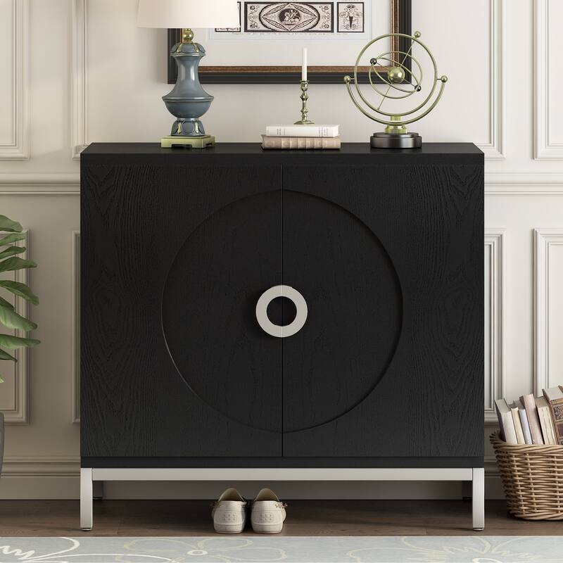 Simple Storage Sideboard with Metal Leg Frame