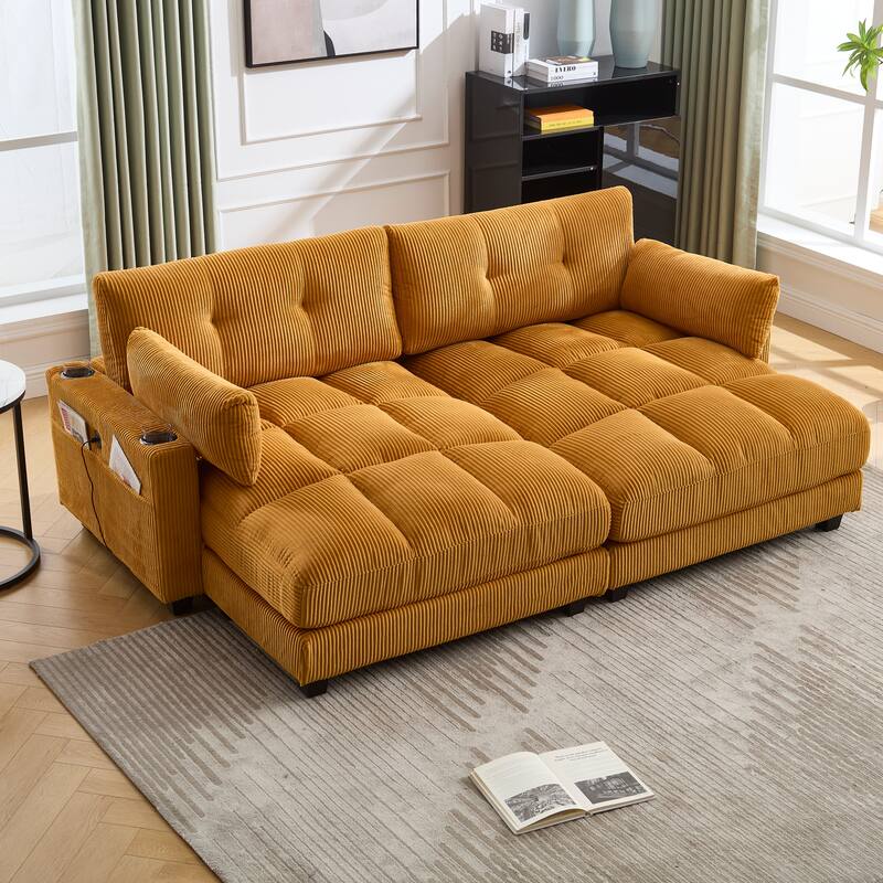 Sleeper Sofa Couch Bed,Oversized Chaise Lounge Chair Cozy Cloud Couch