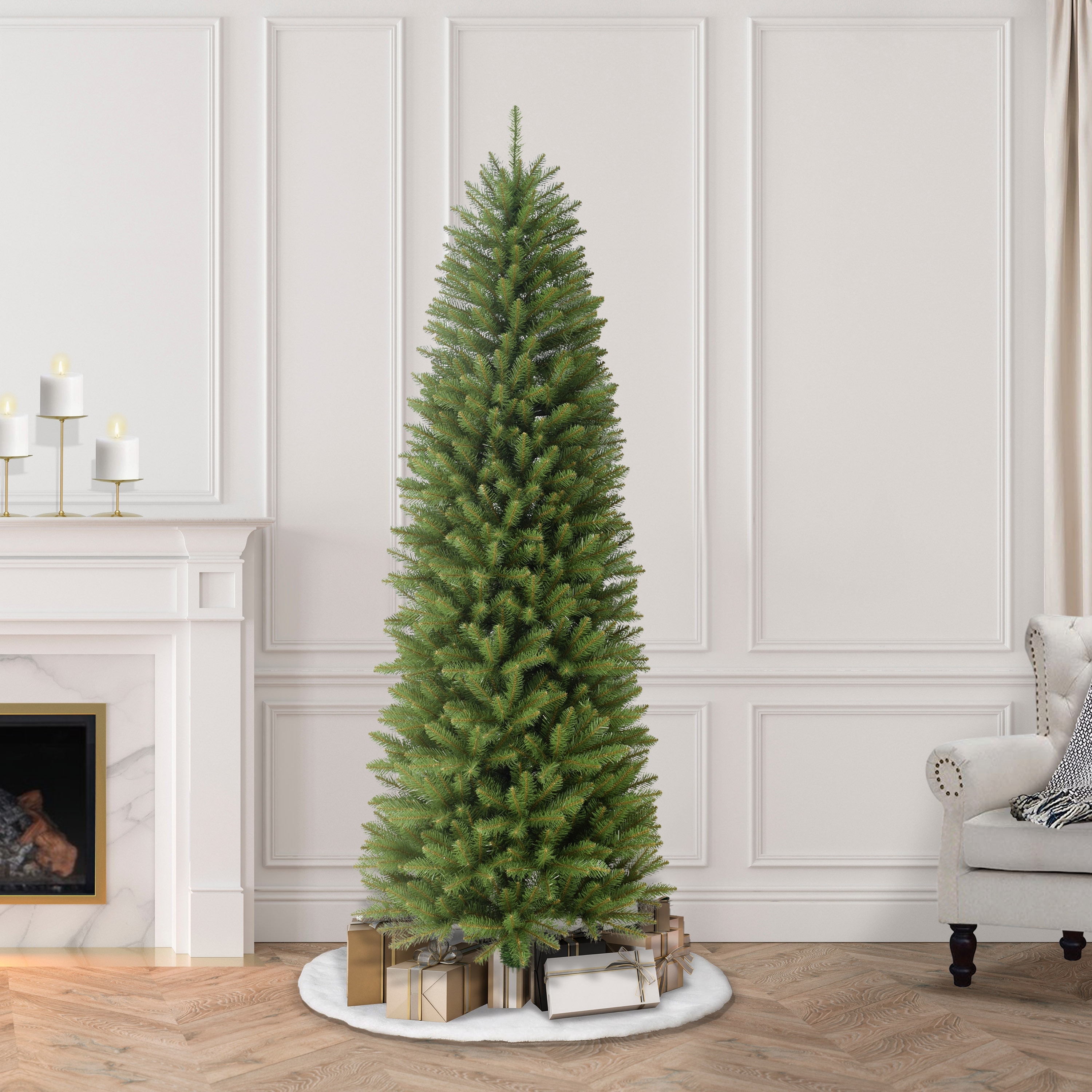 Puleo International 6.5' Pencil Fraser Fir Artificial Christmas Tree
