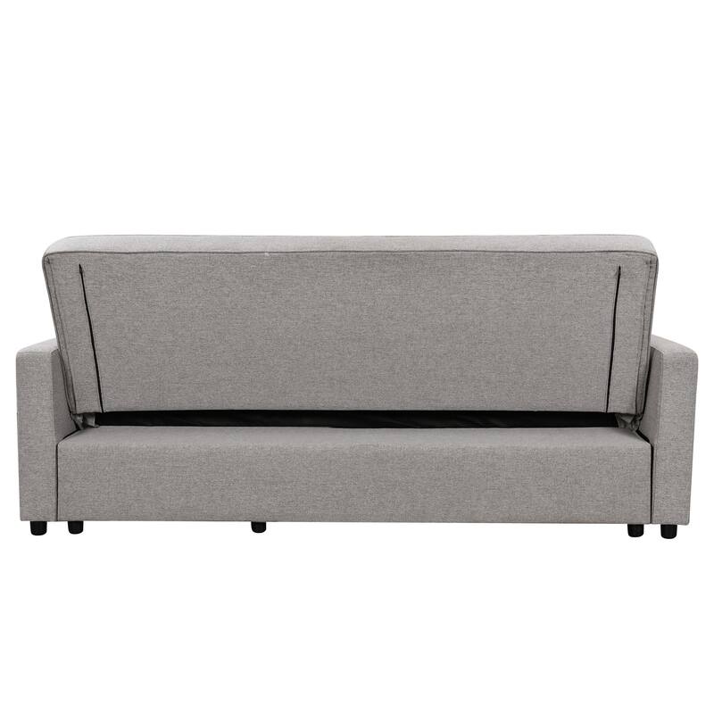 Upholstered Sofa Bed with Adjustable Backrest