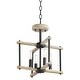 preview thumbnail 1 of 0, Quorum International 3134-14 Silva 4 Light 14" Wide Wood Pendant Textured Black / Weathered Oak