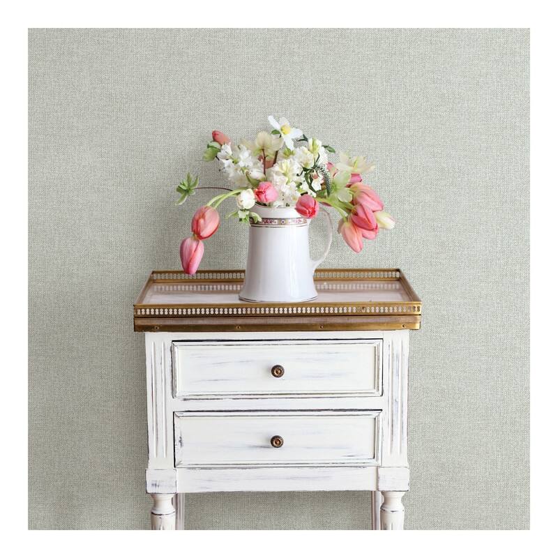 Chesapeake Waylon Light Blue Faux Fabric Wallpaper - 20.5 x 396 x 0.025