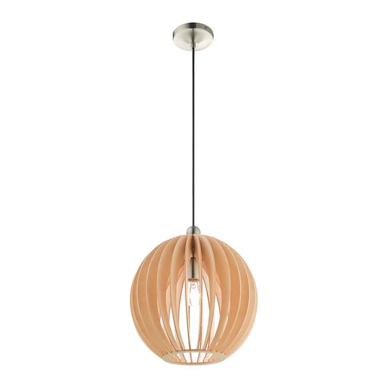 Livex Lighting 1 Light Mini Pendant, 49099-91 - 13.25" Dia x 16" - 90" Adj. H