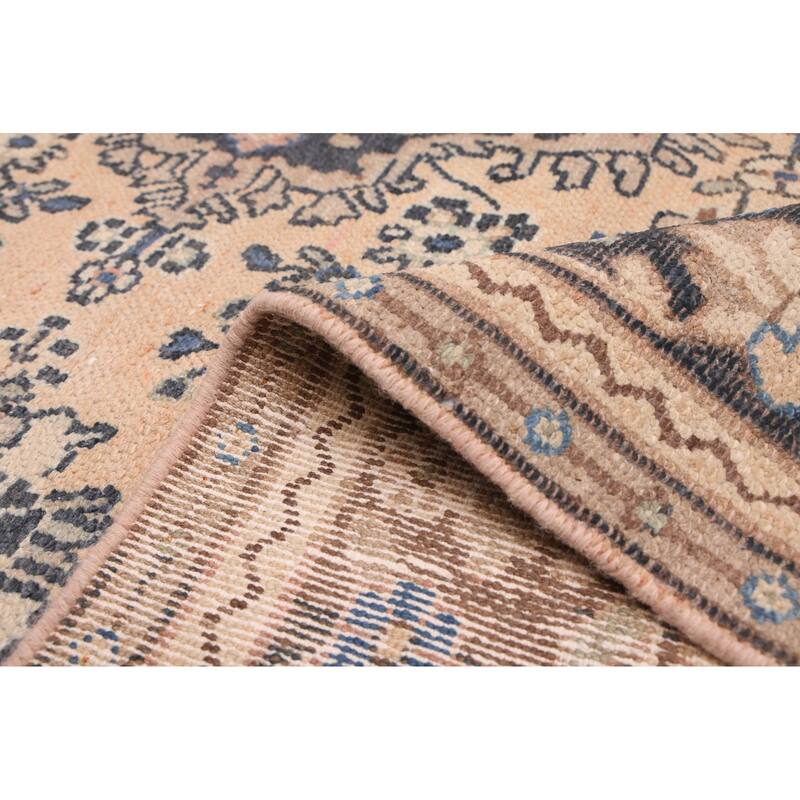 ECARPETGALLERY Hand-knotted Antalya Vintage Copper Wool Rug - 7'0 x 9'10