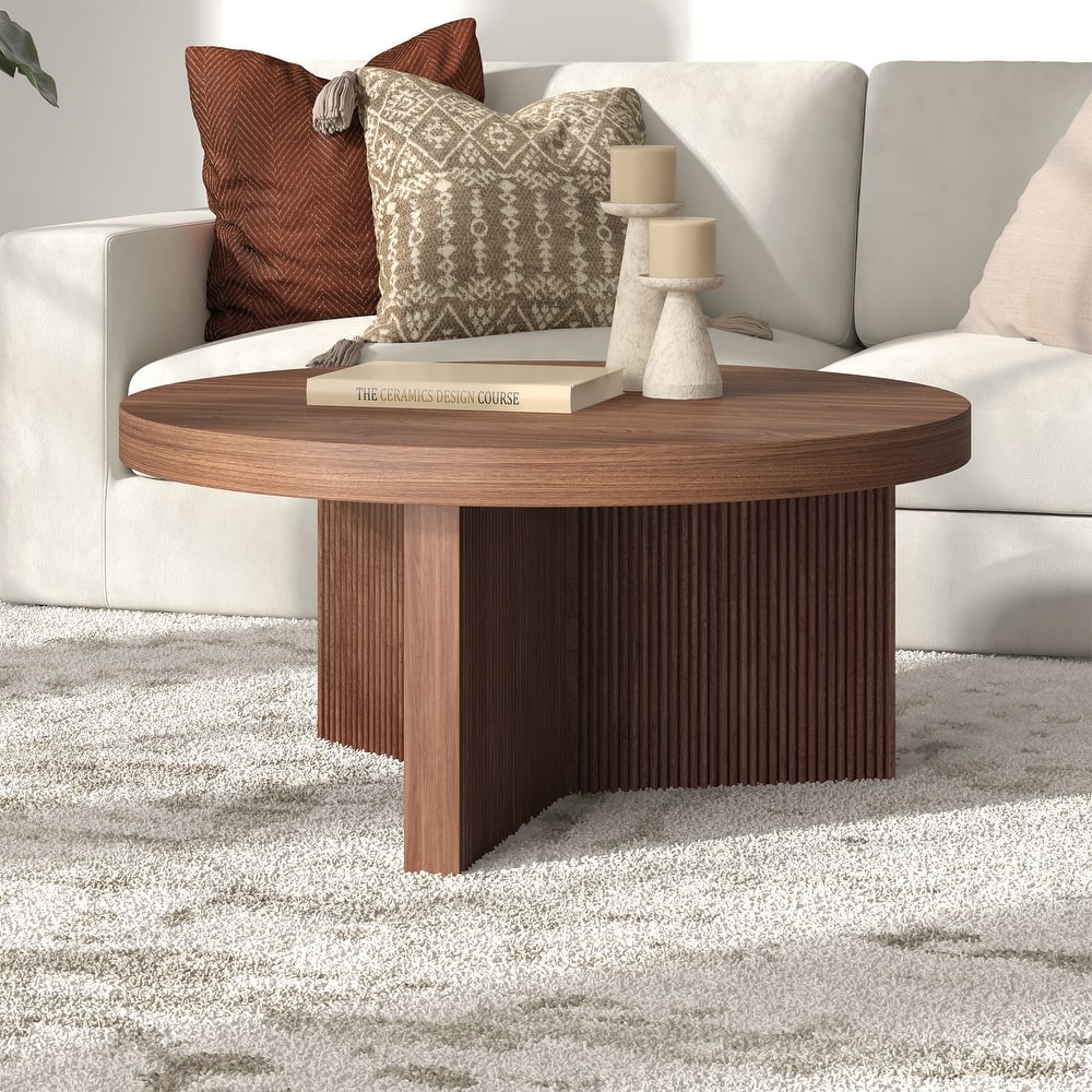 Holm 32" Wide Round Coffee Table
