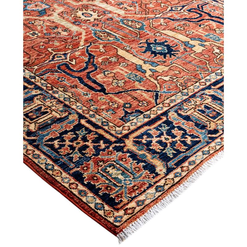 Serapi One-of-a-Kind Hand-Knotted Area Rug - Red - 4' 2" x 5' 8"
