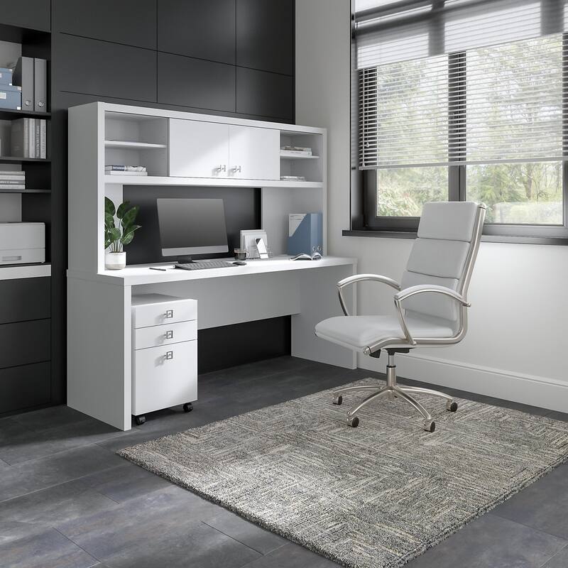 Echo 72W Computer Desk with Hutch & Drawers by Bush Business Furniture