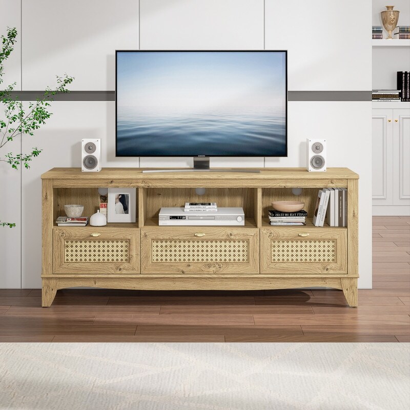 Yellow store entertainment center