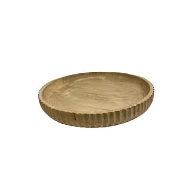 Décor Lg Sun Bleached Wood Bowl Sm Dia 15"