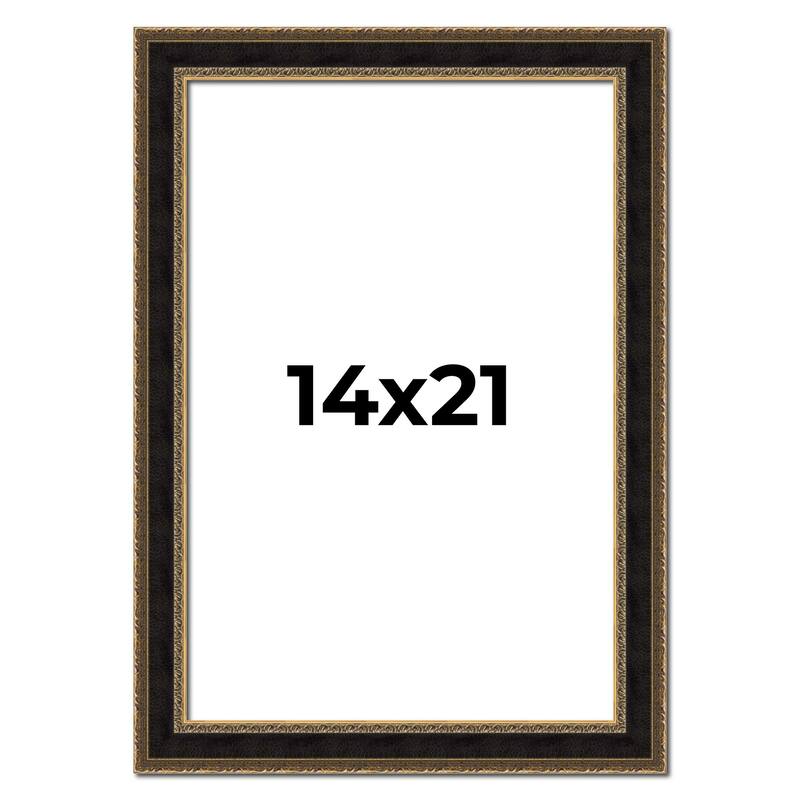 14x21 Frame Gold Antique Vintage Sold Wood Picture Frame | 1.75 Inch
