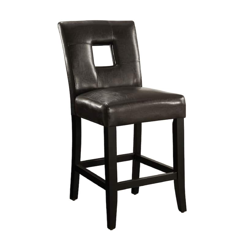 Mendoza Keyhole Counter Height Back Stool (Set of 2) by iNSPIRE Q Bold