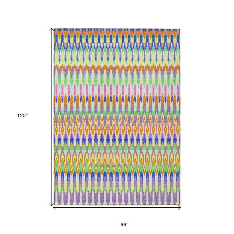 HomeRoots Southwestern Transitional Rectangle Outdoor Rug
