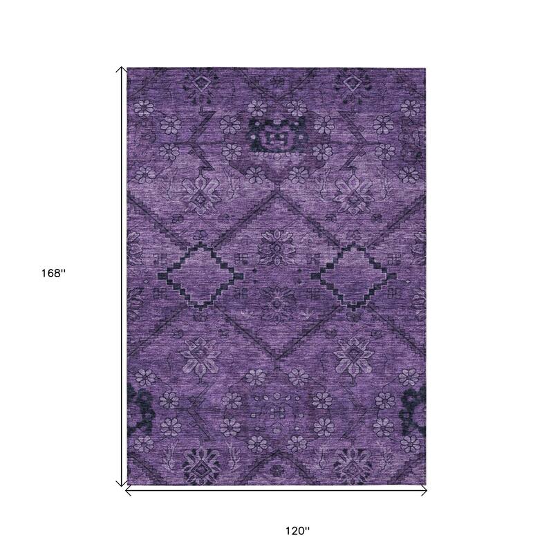 HomeRoots Floral Transitional Rectangle Outdoor Rug
