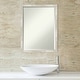 preview thumbnail 19 of 66, Beveled Bathroom Wall Mirror - Crackled Metallic Frame