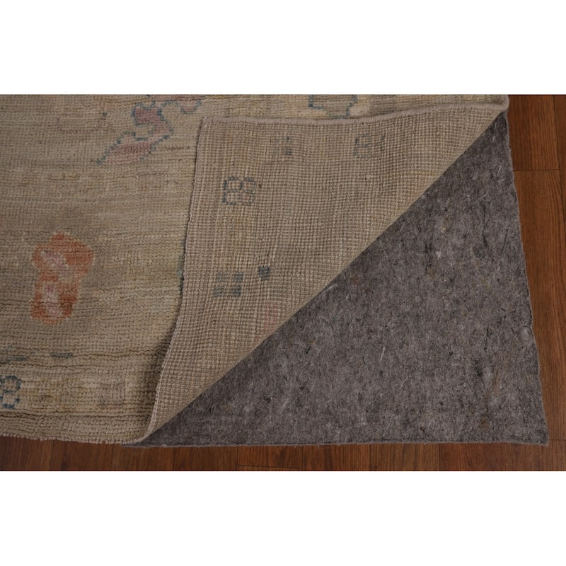 Oriental Vegetable Dye Oushak Turkish Rug Hand-Knotted Wool Carpet - 8'3"x 9'7"