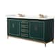 Option Green / Giotto Quartz Top / Satin Bronze Hardware