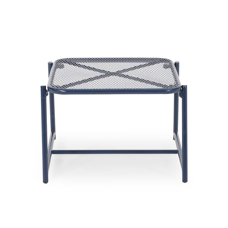 Bucknell Outdoor Iron Metal Mesh Side Table by Christopher Knight Home