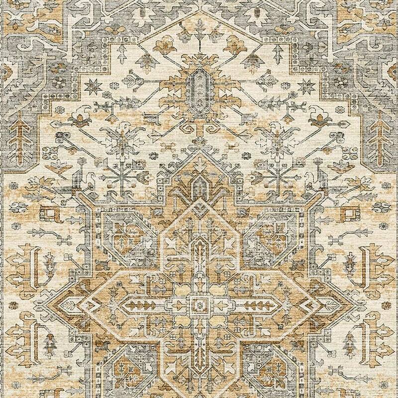 HomeRoots Oriental Traditional Rectangle Area Rug