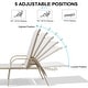 preview thumbnail 60 of 72, Outdoor Patio Lounger Aluminum Adjustable Chaise Lounge Chairs with Arms (Set of 2/4) - See Picture