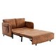 preview thumbnail 71 of 70, Velvet Loveseat Couch with Pull Out Bed Convertible Sleeper Sofa Bed