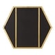 preview thumbnail 25 of 54, Kate and Laurel McNeer Glam Hexagon Framed Wall Mirror