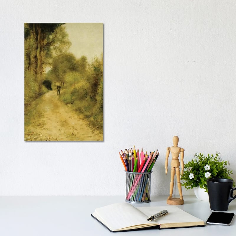 iCanvas "On the Path " by Pierre-Auguste Renoir Canvas Print - 12x8x0.75