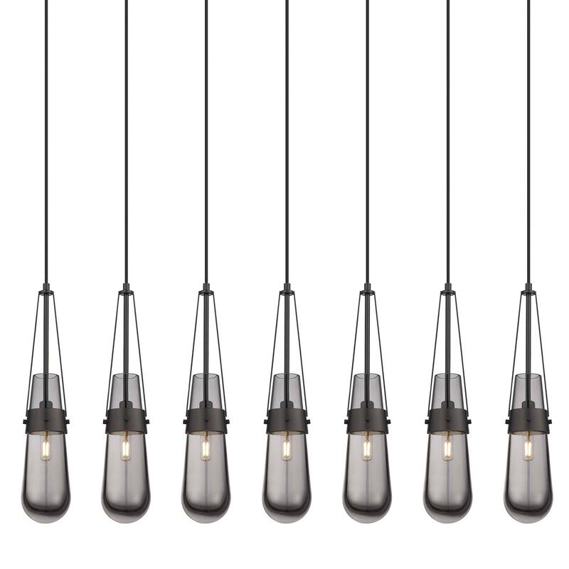 Innovations Lighting 127-452-1P-21-49 Milan Pendant Milan 7 Light 49"