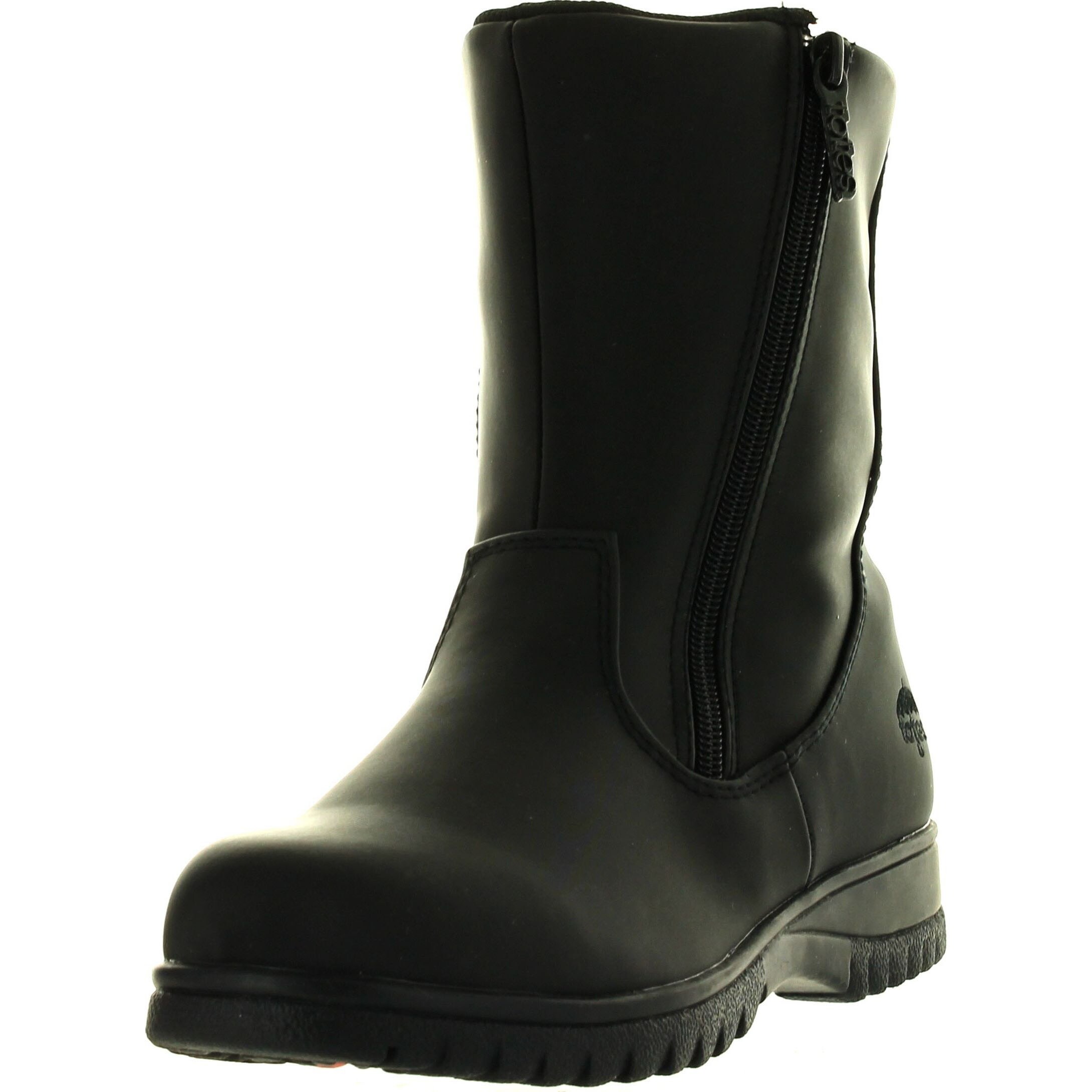 black waterproof snow boots