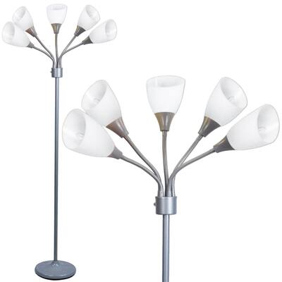 Medusa 5 Light Floor Lamp with Adjustable Shades - 69 Inches 15 Inches