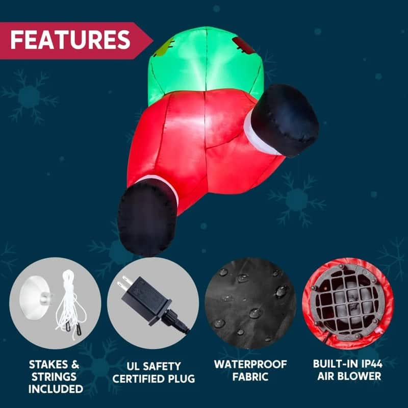 Santa Butt Stuck Inflatable
