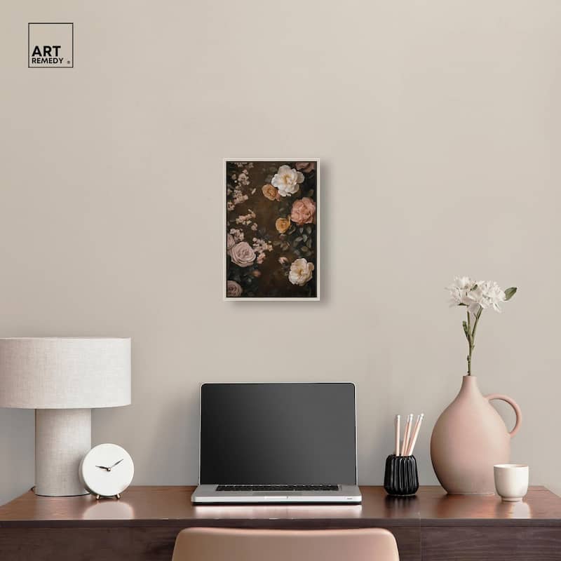 Faded Florals Fable II Canvas by Art Remedy