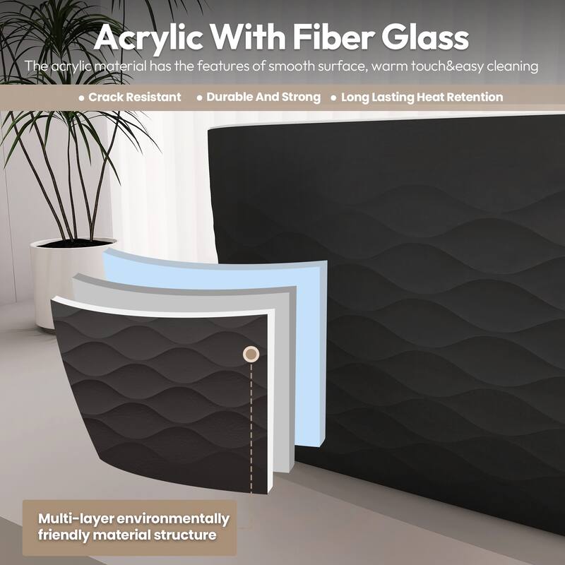 London Freestanding Acrylic Soaking Bathtub