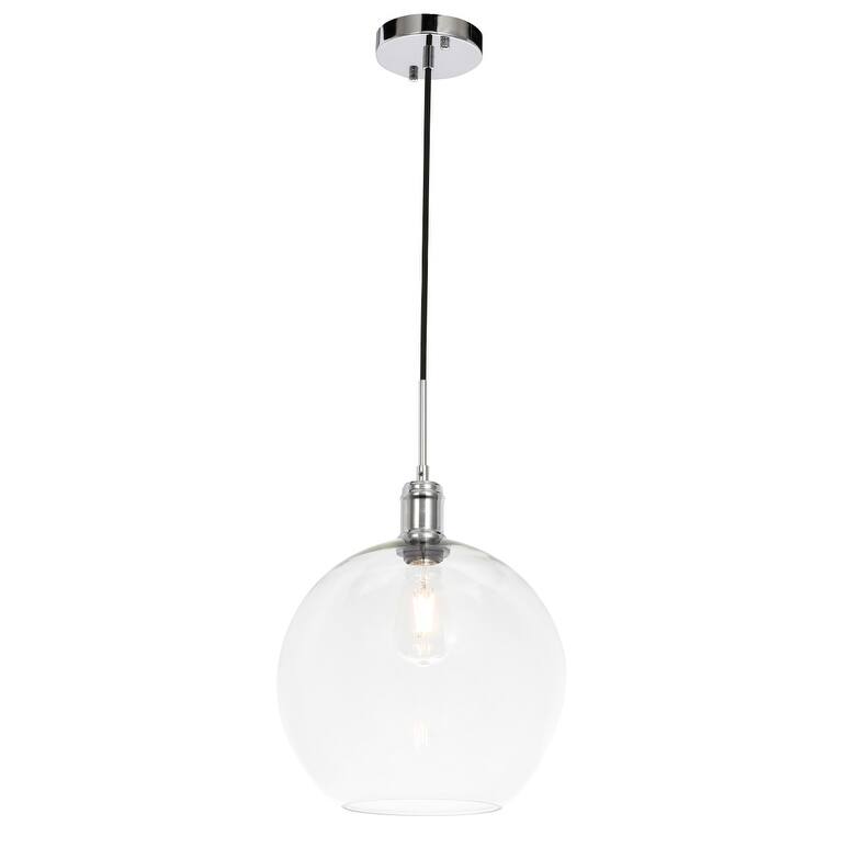 Amaris 12.5-Inch 1-Light Clear Glass Pendant