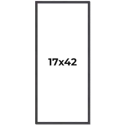 17x42 Frame Brown Solid Wood Picture Frame - Complete Modern Photo