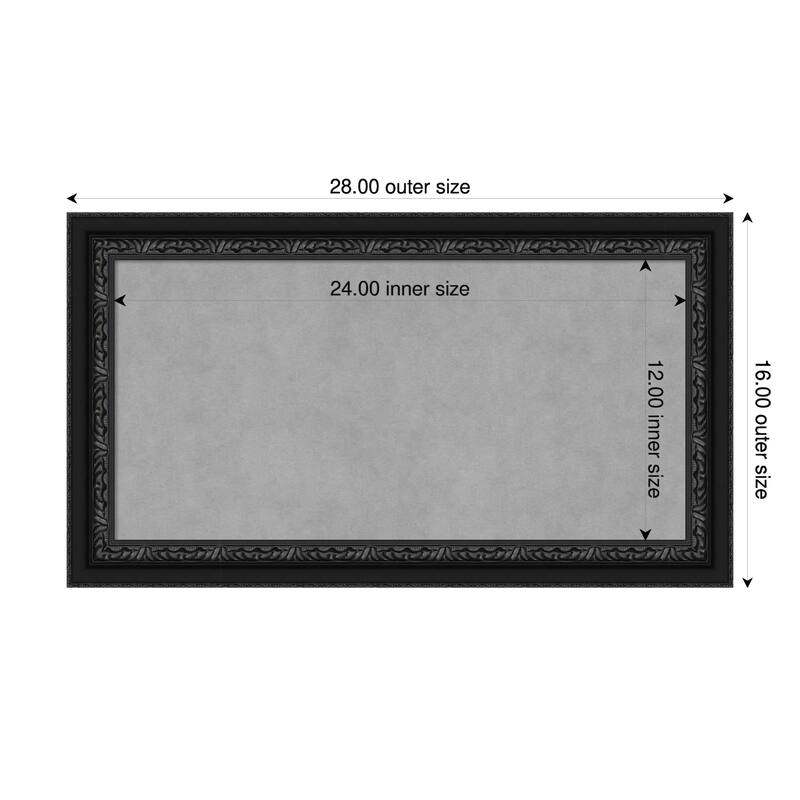 Amanti Art Downton Black Framed - 28 x 16 in