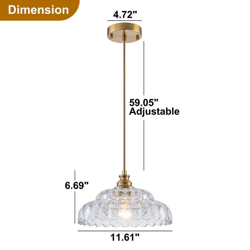Starsky Modern 1-Light Single Novelty Glass Pendant