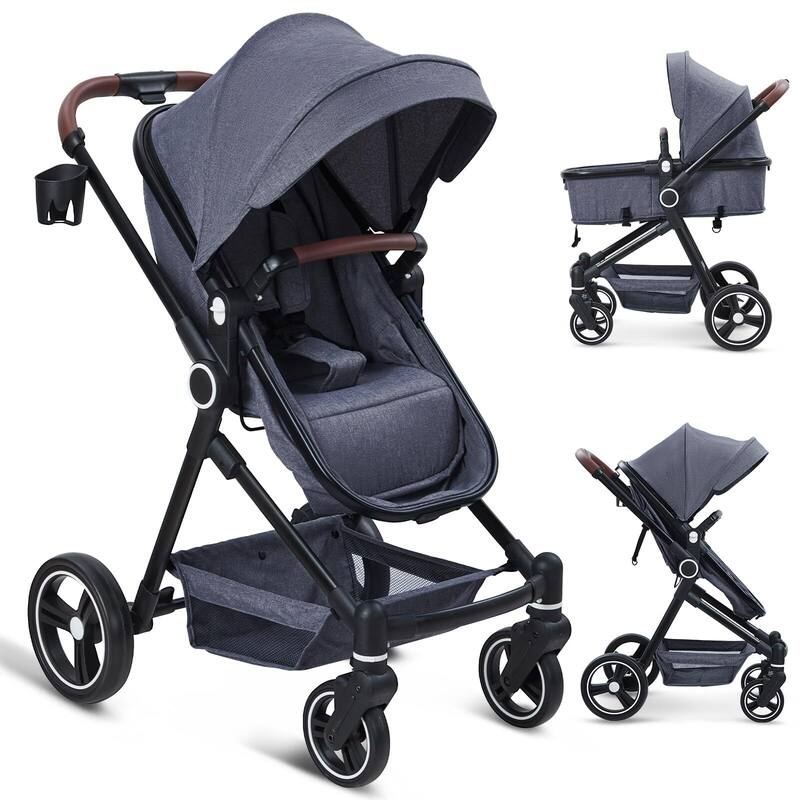 Convertible Baby Stroller for Toddler 1-3 - Dark Grey