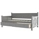 preview thumbnail 21 of 24, Twin Size Wooden Modern and Rustic Casual Style Daybed with 2 Large Drawers,Bed W/X Frame Design,for Apartment, Bedroom