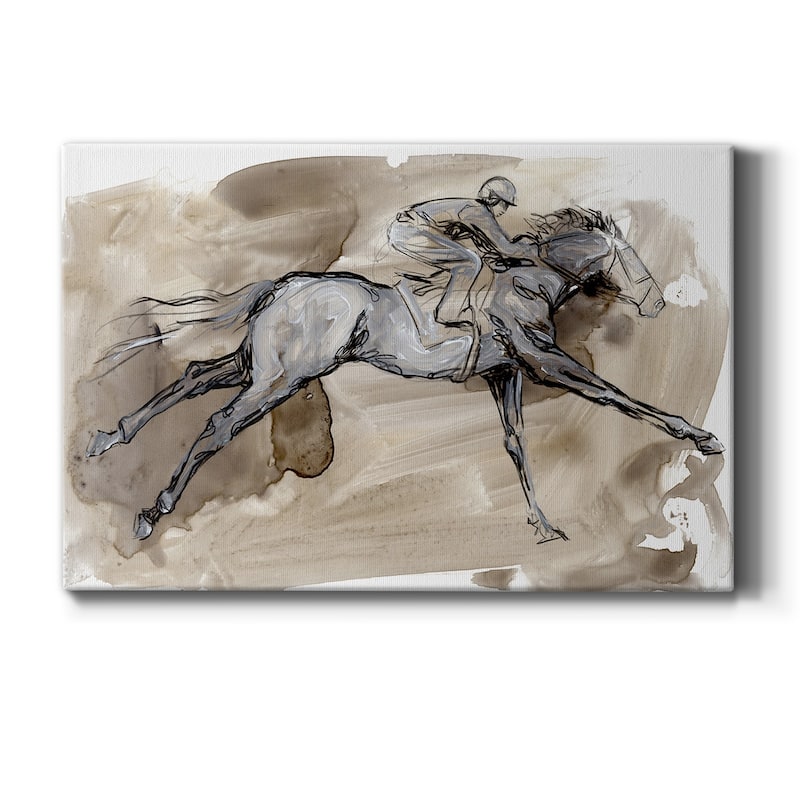 Off to the Races I Premium Gallery Wrapped Canvas - Ready to Hang - 18X27