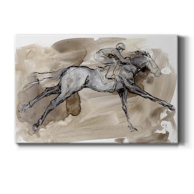 Off to the Races I Premium Gallery Wrapped Canvas - Ready to Hang