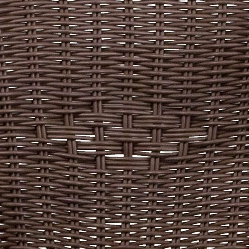 Rattan Bamboo-Aluminum Patio Chairs (Set of 3)