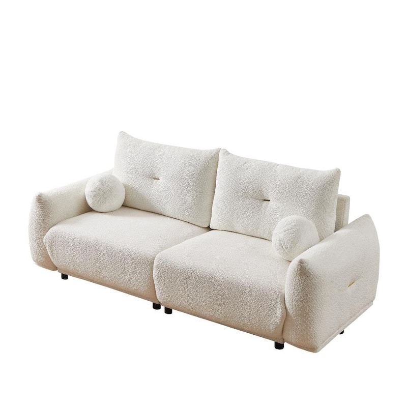 Lamb's Wool 2-Seater 90'' Comfortable Cushion Sofa