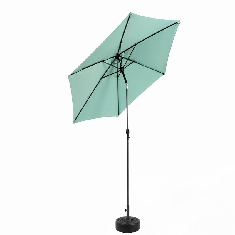 9FT Patio Umbrella with Push Button Tilt and Crank(Base Not Included)
