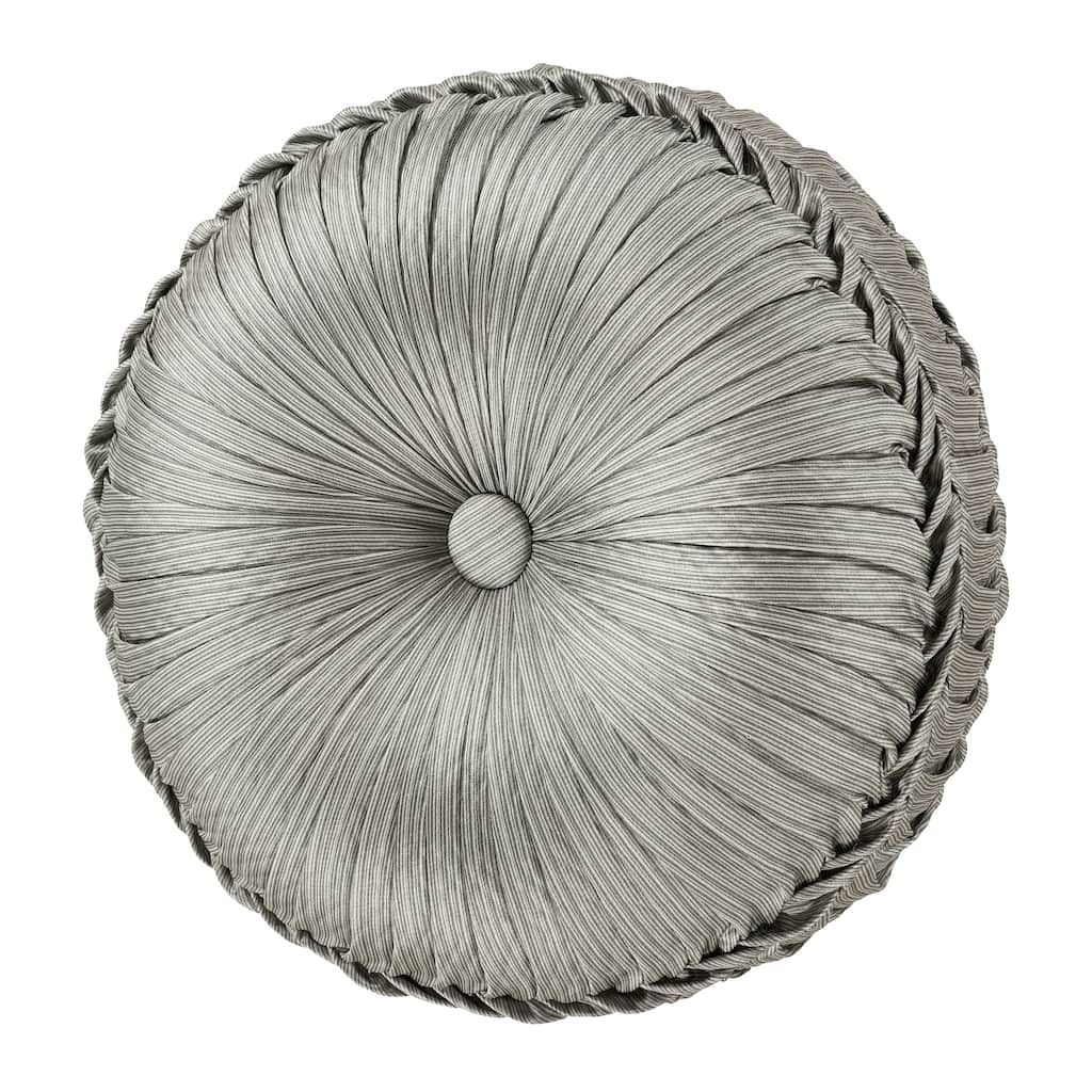 J. Queen New York Martina Tufted Round Decorative Throw Pillow