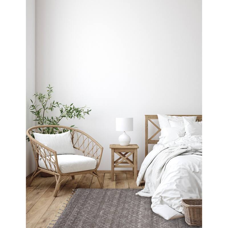 ECARPETGALLERY Braid weave Sienna Charcoal Wool Rug - 5'0 x 7'7