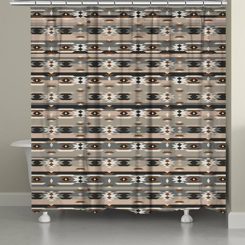 Laural Home Mesa Gray Shower Curtain