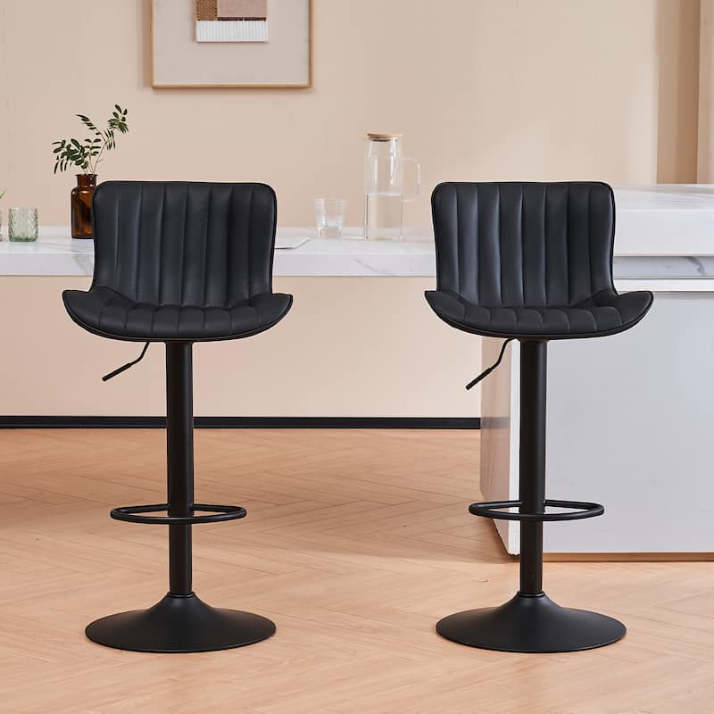 Counter Height Modern Swivel Barstools Set of 2