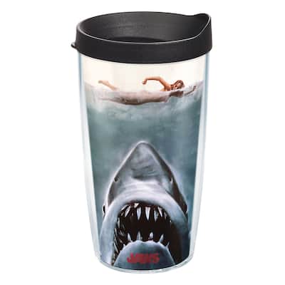 Tervis Universal Jaws Made in USA Double Walled Insulated Travel Tumbler, Classic